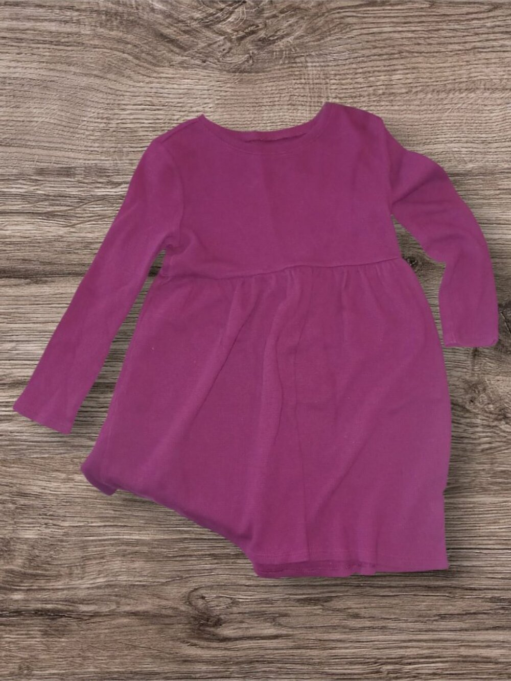 Old Navy Girls Dress 5T Purple Long Sleeve Empire Waist Casual Knit Dress